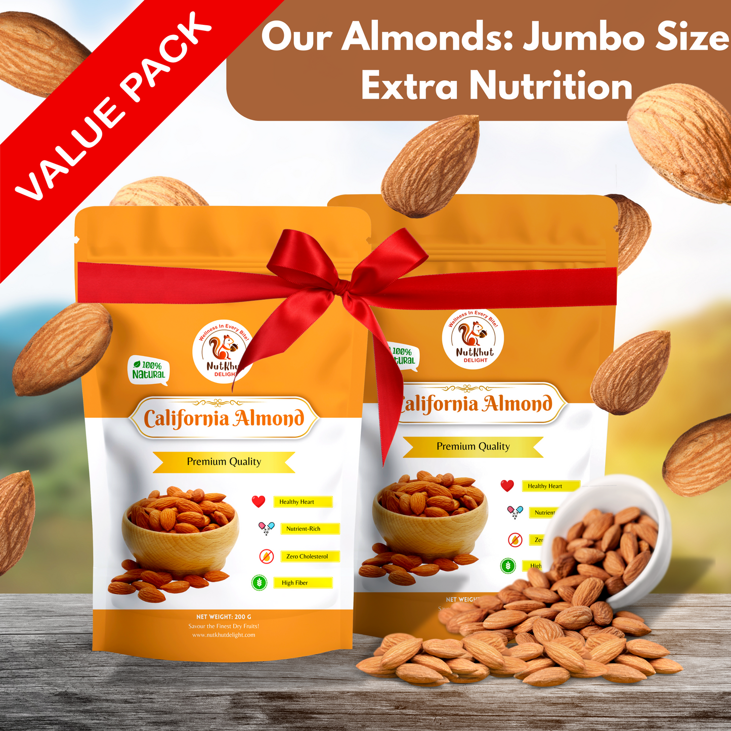 Premium California Almonds Value Pack