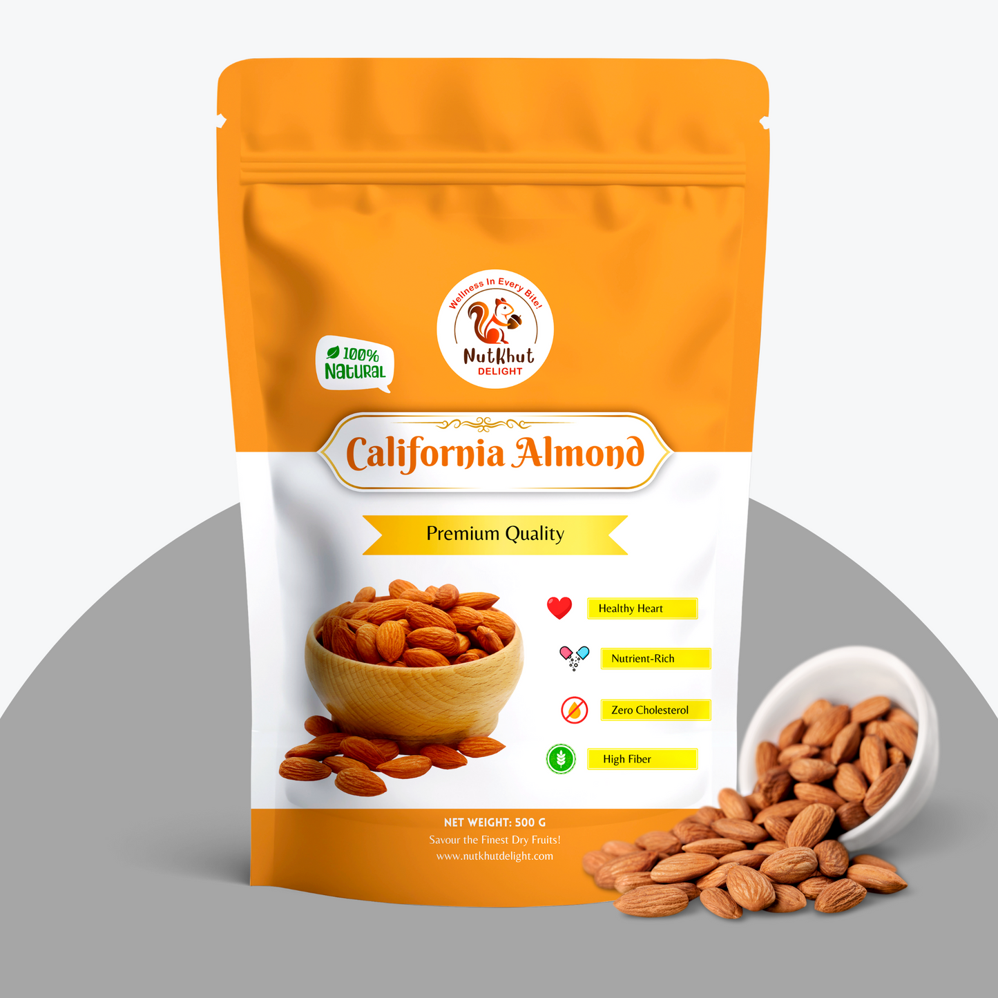 Premium California Almonds - 200g/500g