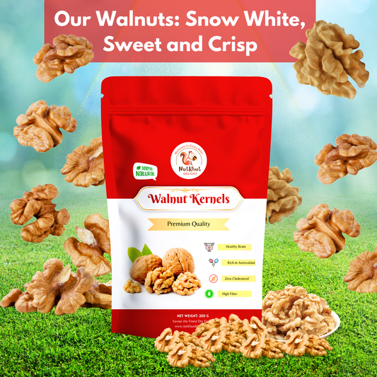 Nutkhut Delight Premium Kashmiri Walnut Kernels- 200g/400g